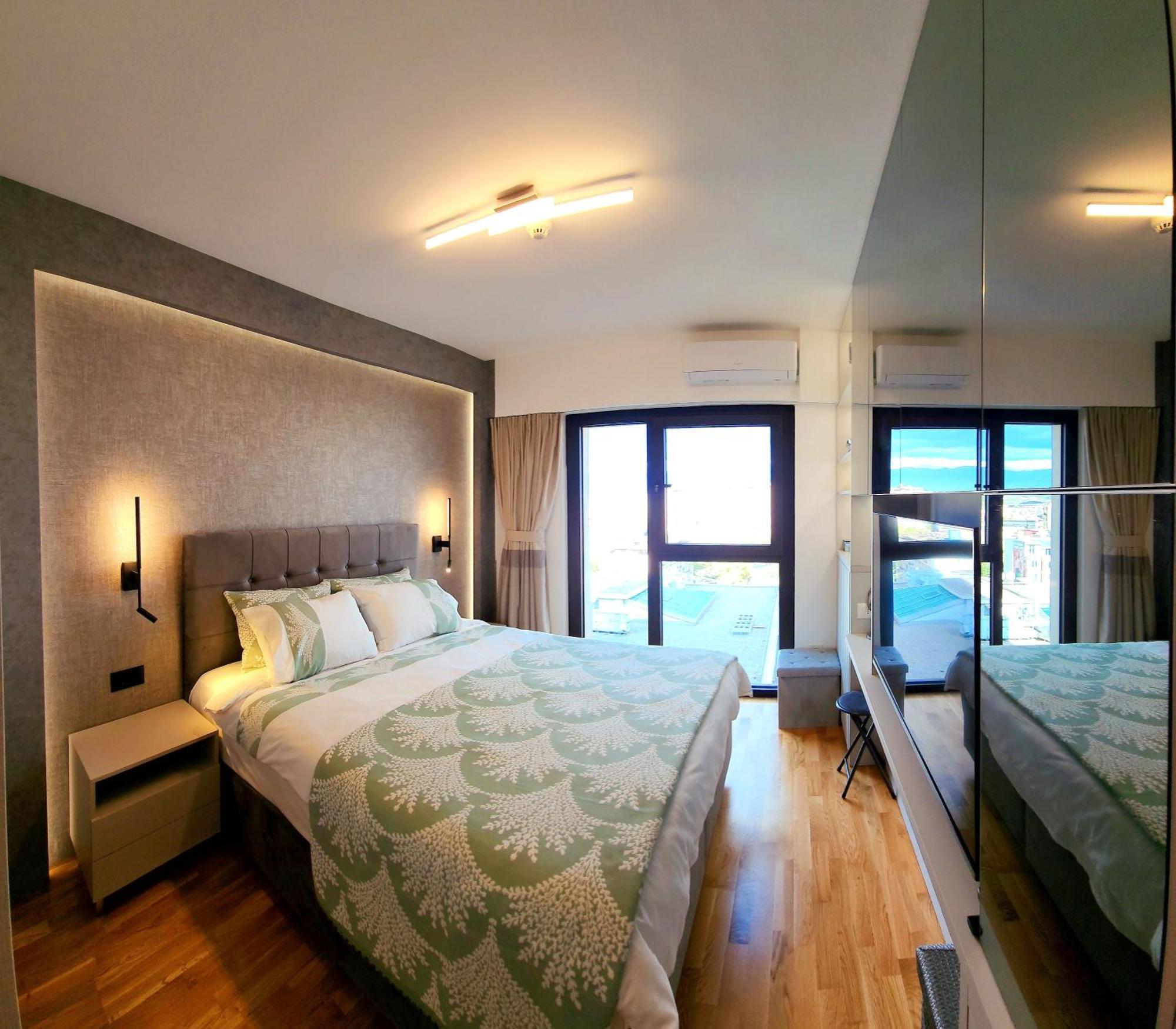 Diamond Residences 10Th Fl. Lux Apt. W/ City View Скоп'є Екстер'єр фото